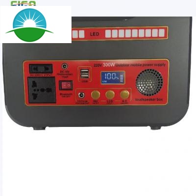 ポータブル パワー ステーション 300W 家庭用 キャンプ RV 旅行用