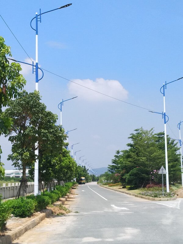 10mポール付き120WLED街路灯
